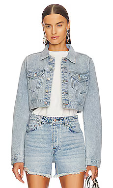 Evie Cropped Denim Jacket
                    
                    GRLFRND | Revolve Clothing (Global)