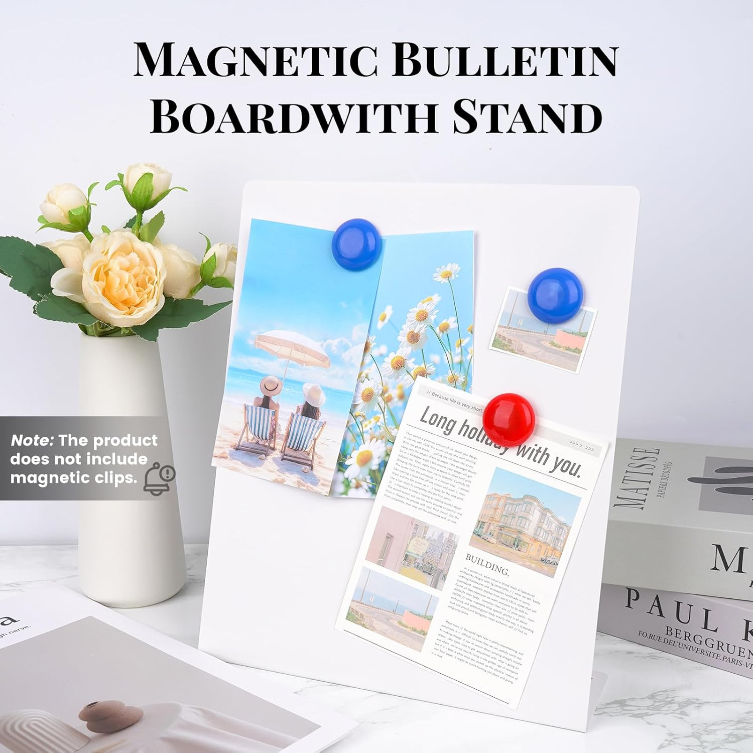 2 Pack Magnetic Board,Magnet Board,Metal Magnetic Bulletin Board (White) | Amazon (US)
