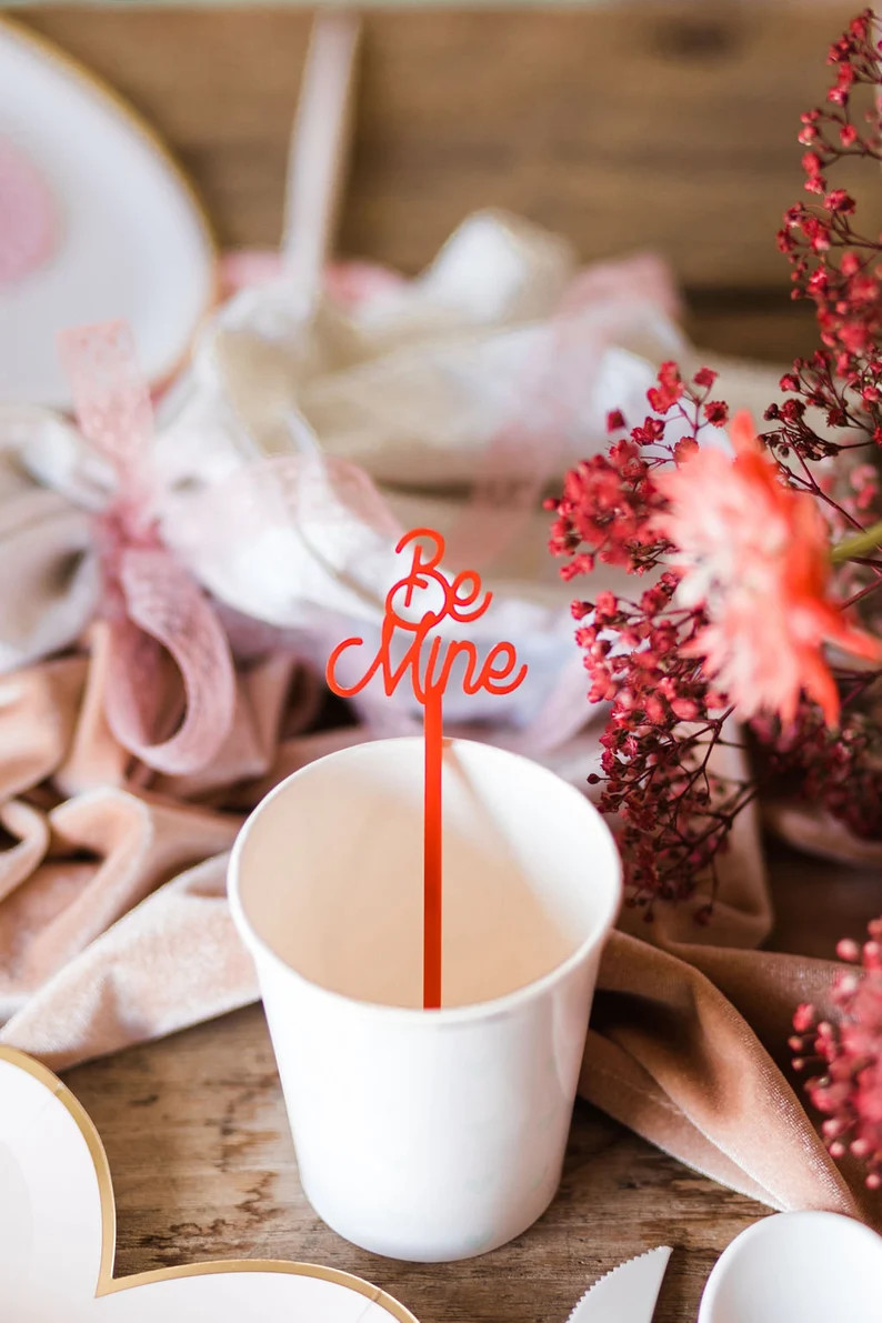Set of Valentine's Day Stir Sticks | Valentine Party | Galentine's Day | Drink Stirrers | Swizzle... | Etsy (US)