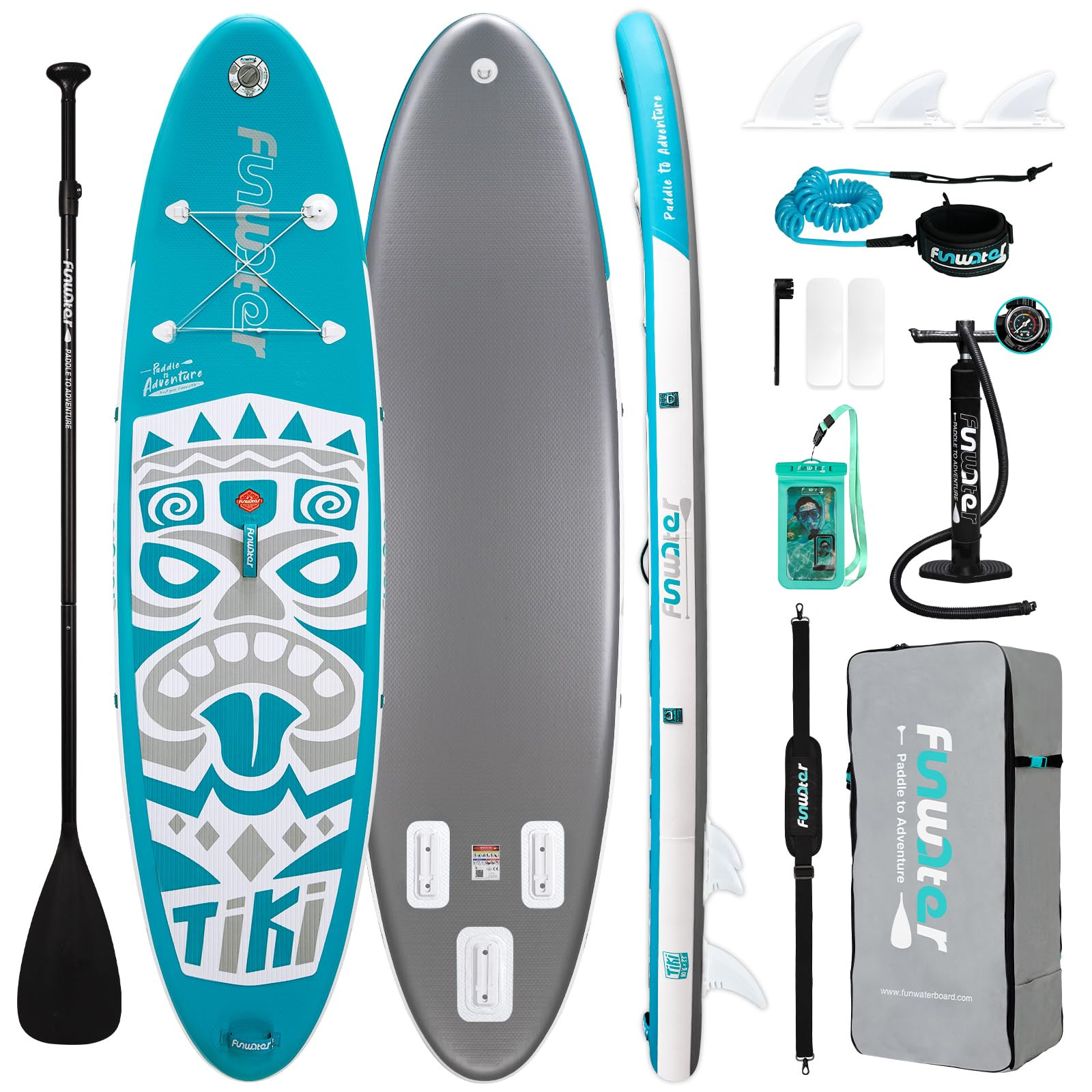 FunWater Inflatable Stand Up Paddle Board with Premium SUP Paddleboard Accessories, Wide Stable A... | Amazon (US)