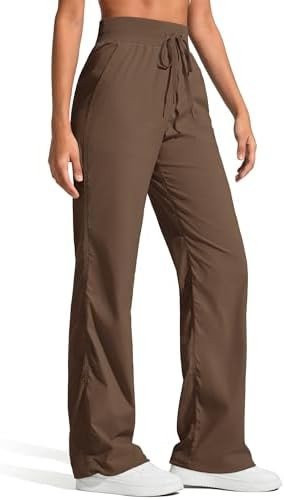 G4Free Women's Lightweight Workout Pants 27"/29"/31"- Straight Leg Joggers with Pockets, Drawstri... | Amazon (US)