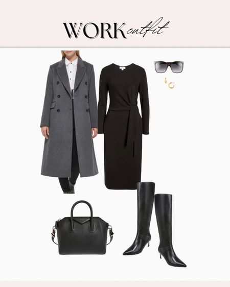 Winter work wear
Black dress for work
Black knee high boots 


#LTKworkwear