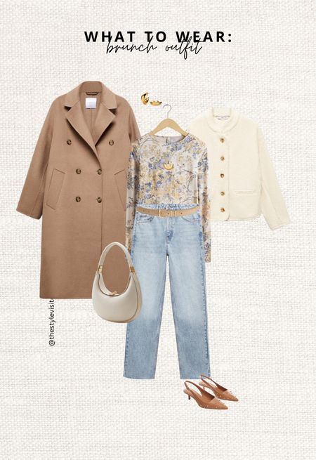 What to wear for Brunch for the Spring! 🤎

Read the size guide/size reviews to pick the right size.

Leave a 🖤 to favorite this post and come back later to shop

Brunch Outfit, Transitional Style, City Style, Winter to Spring Outfit Inspiration, Trench Coat, Straight Fit Jeans, Floral Printed Top, Neutral Style, Cream Faux Shearling Jacket, Sling Back Pumps, Cream Luna Bag, & Other Stories, Mango, H&M

#LTKeurope #LTKSeasonal #LTKstyletip