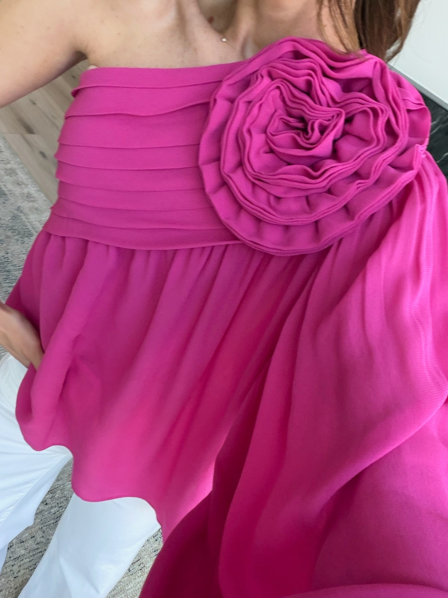 This pink statement top is such a showstopper. The oversized floral detail and bold color make it perfect for vacation dinners, girls nights, or any event where you want your outfit to do all the talking.

statement top, pink outfit, wedding guest outfit, vacation style, designer inspired fashion, feminine style, elevated outfit ideas, bold fashion, summer event outfit, annabrstyle

#LTKootd #LTKSeasonal #LTKTravel