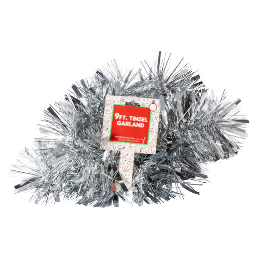 9ft Tinsel Garland | Five Below