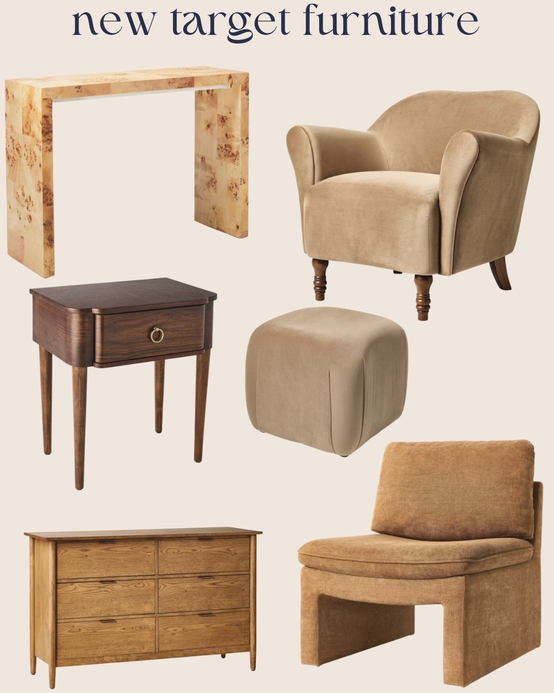 Target furniture!

New target furniture, home decor, trending decor, velvet chair, light wood dresser 

#LTKHome #LTKdayinmylife