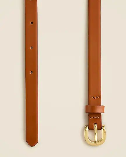Skinny Italian leather belt | J.Crew US