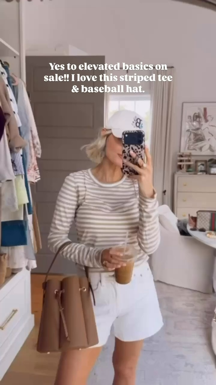 So many ways to style these elevated basics 👏🏼 grab them while they’re on sale! Wearing S/4. Use my code LOVERLY20 for 20% off orders of $100+!

Loverly Grey, Anthropologie, sale alert, elevated basics, neutral striped tee, white denim shorts, white jean shorts, spring outfit ideas, spring fashion

#LTKspring #LTKootd #LTKSaleAlert