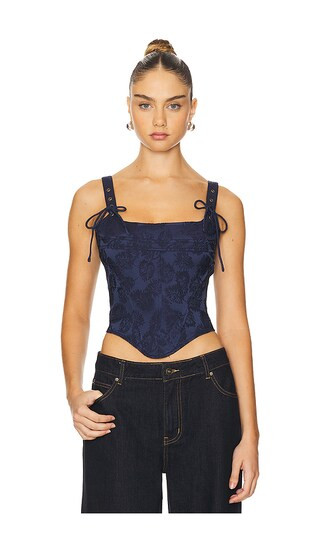 Passe Corset in Navy | Revolve Clothing (Global)