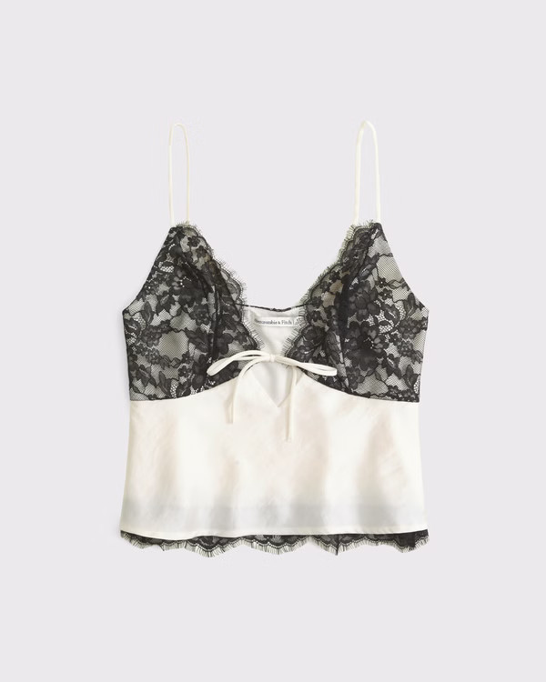 Women's The A&F Bella Tie-Front Cami | Women's Tops | Abercrombie.com | Abercrombie & Fitch (US)