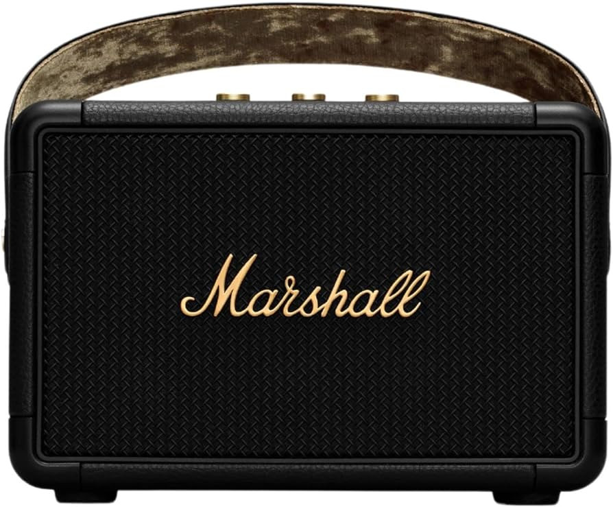 Marshall Kilburn II Bluetooth Portable Speaker, Black & Brass | Amazon (US)