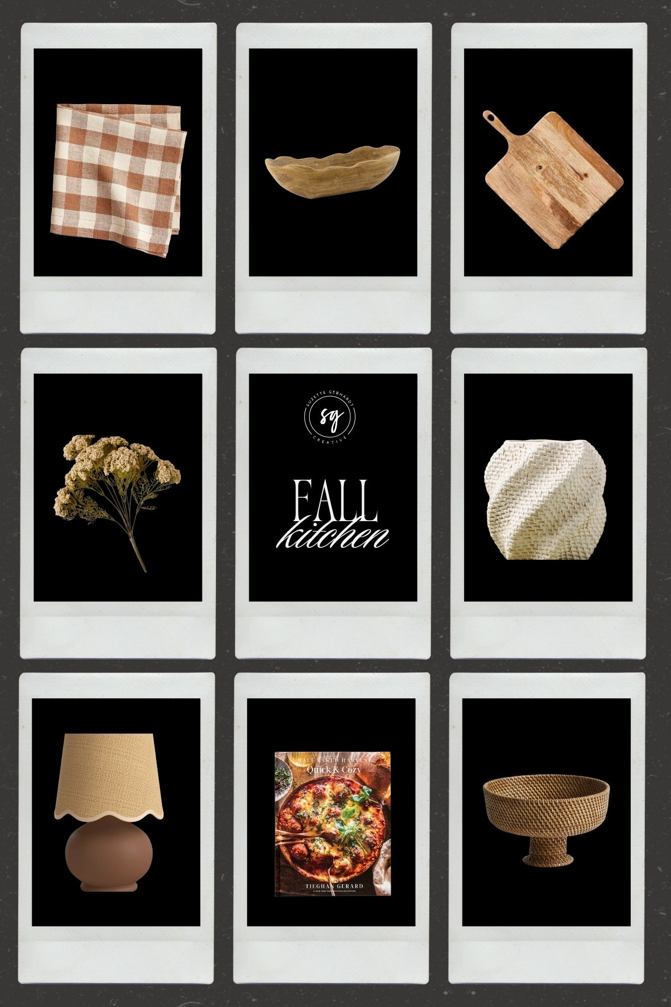 Thinking about adding some fall decor to your kitchen? Here are some subtle, seasonal accents that will add coziness and warmth without going overboard.

• Bring in a warm colored dish towel or two and hang on your stove handle, a hook or your oven.
•This uner $20 wood bowl is a great price and would look so cute filled with fresh apples or white mini-pumpkins.
•You can never have enough cutting boards and this one has a pretty scalloped edge (hurry, stock is low).
•These white yarrow faux stems look so realistic and I love the color- pop a few in the textured vase and tuck it in a corner.
•I love a little table lamp on the kitchen counter, and this one has great contrast with the warm pottery-like finish and the scalloped rattan shade.
•Add a cozy cookbook with warm colors and warm recipes to your cookbook stand (or just lean it against the backsplash facing out).  Her recipes are so good...
•This rattan bowl is perfect for displaying seasonal produce on your island!

Which one is your favorite?  I have my eye on them all.  Make sure to follow me to see which ones I incorporate into my Fall kitchen decor - I'll show you how I style them!

#falldecor #kitchendecor #rattan 
 

 #LTKSeasonal #LTKHome #LTKautumn