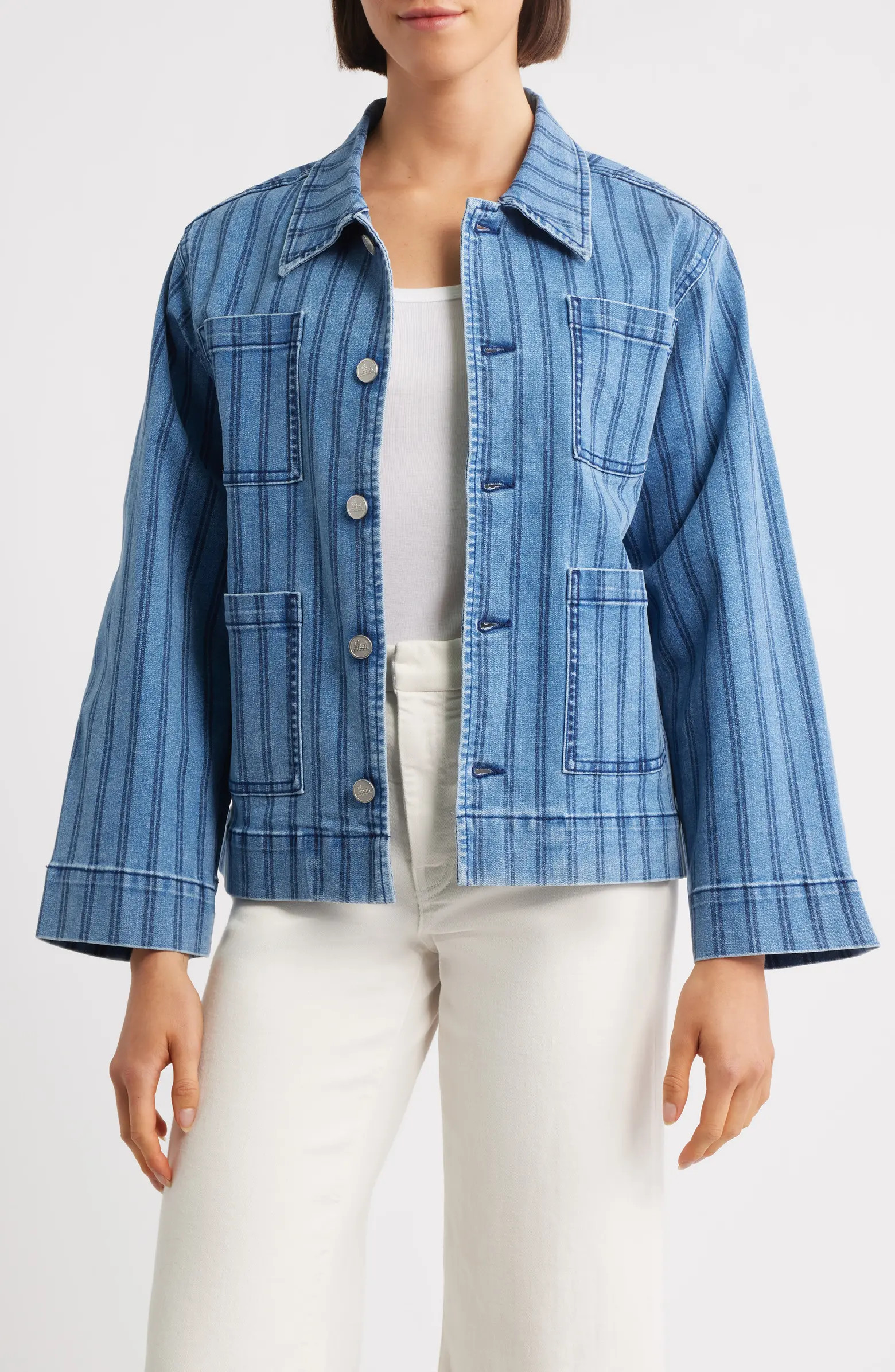 Stripe Denim Jacket | Nordstrom