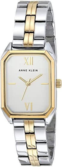 Anne Klein Women's Quartz Dress Watch with Metal Strap, Silver,  | Amazon (US)
