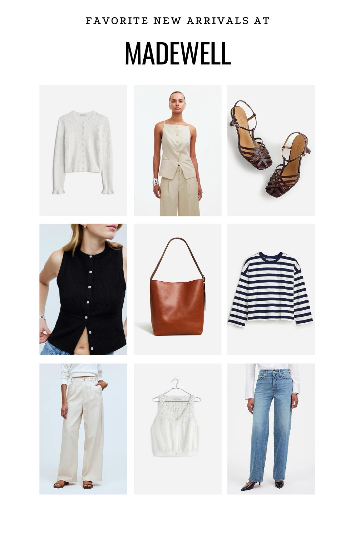 My favorites from today’s new
Arrivals at Madewell! A celebration of the final days of summer with a sprinkling of pieces that will help transition you into early fall ⭐️



#LTKWorkwear #LTKFindsUnder100 #LTKStyleTip