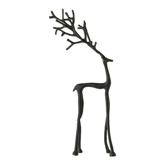 Christmas Decorations, Black Reindeer Statues - Modern 3D Printing Xmas Figurines - Elegant Indoo... | Walmart (US)