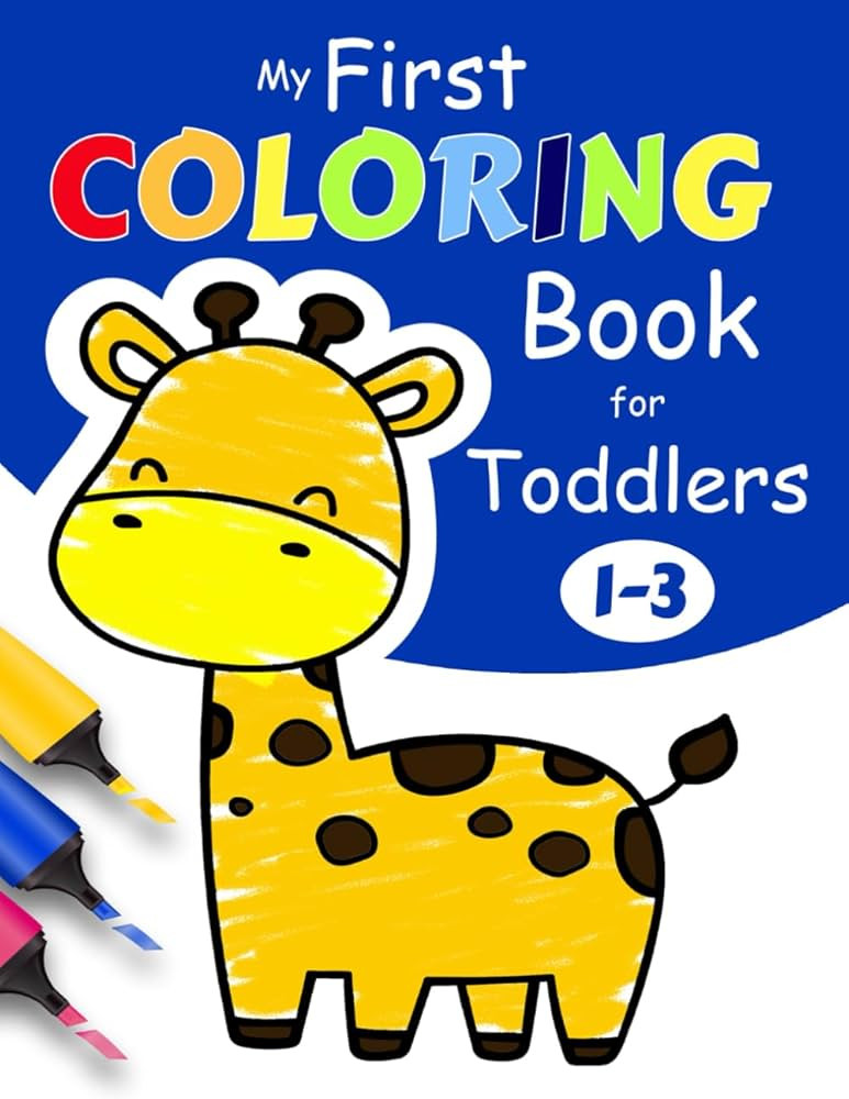 My First Coloring Book For Toddlers 1-3: 100 Simple Pictures to Learn and Color For Kids Ages 1, ... | Amazon (US)