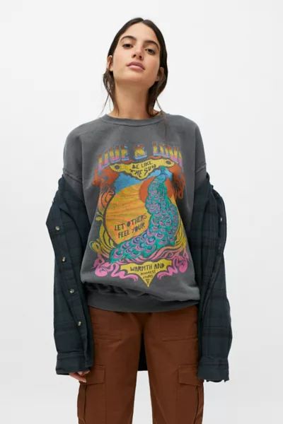 Project Social T Live & Love Graphic Sweatshirt | Urban Outfitters (US and RoW)