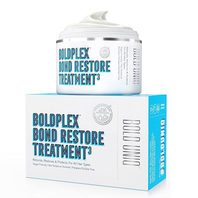Bold Uniq BoldPlex 3 Hair Mask - Deep Conditioner Protein Treatment for Dry, Damaged Hair - Condi... | Amazon (US)