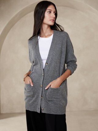 Caro Oversized Lightweight Cashmere Cardigan | Banana Republic (CA)