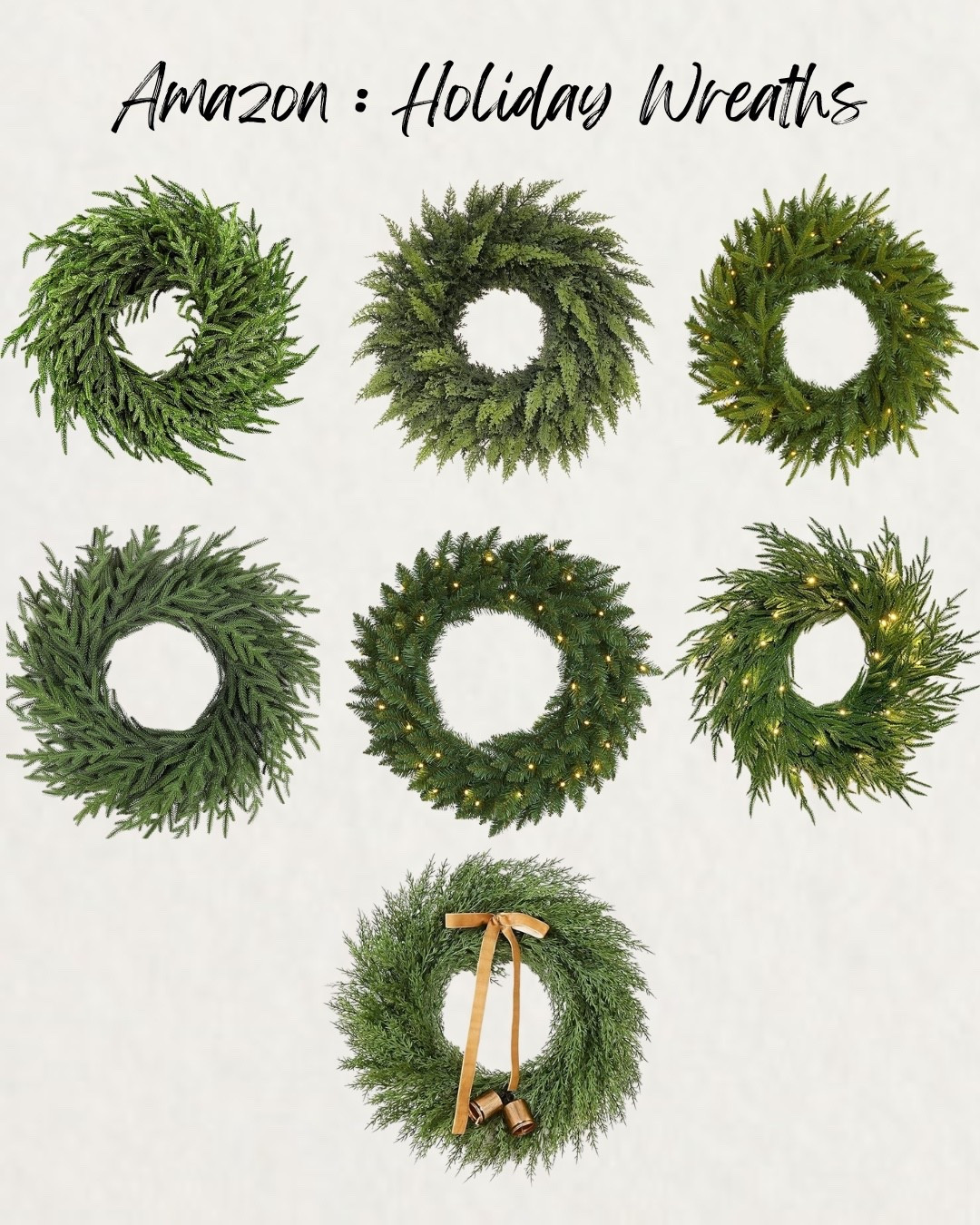 Amazon Holiday Wreaths / Amazon Holiday Decor / Holiday Home Decor / Amazon Home Decorr

#LTKSeasonal #LTKHoliday #LTKHome