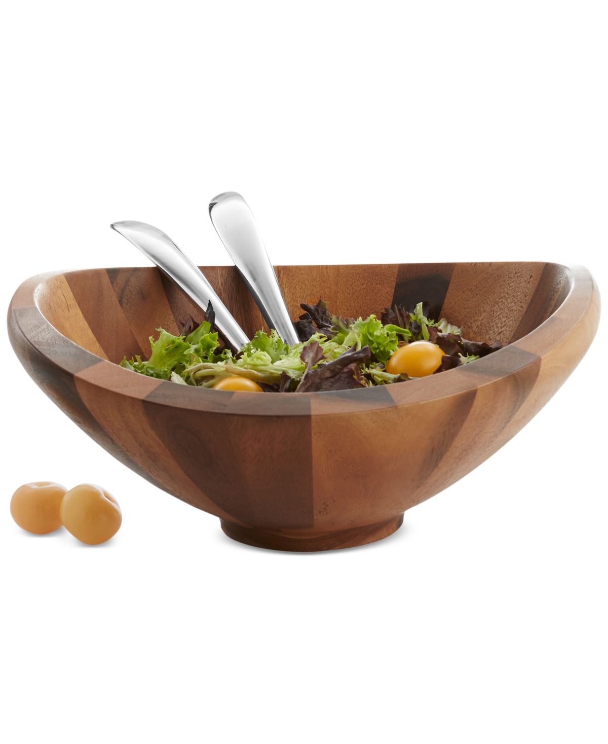 Nambe Butterfly Salad Bowl with Servers | Macys (US)