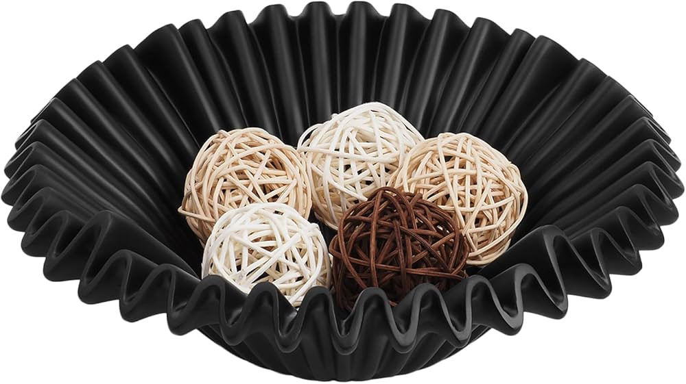 11.4'' Large Decorative Bowl - Fruit Bowl for Kitchen Counter, Key Bowl for Entryway Table, Moder... | Amazon (US)