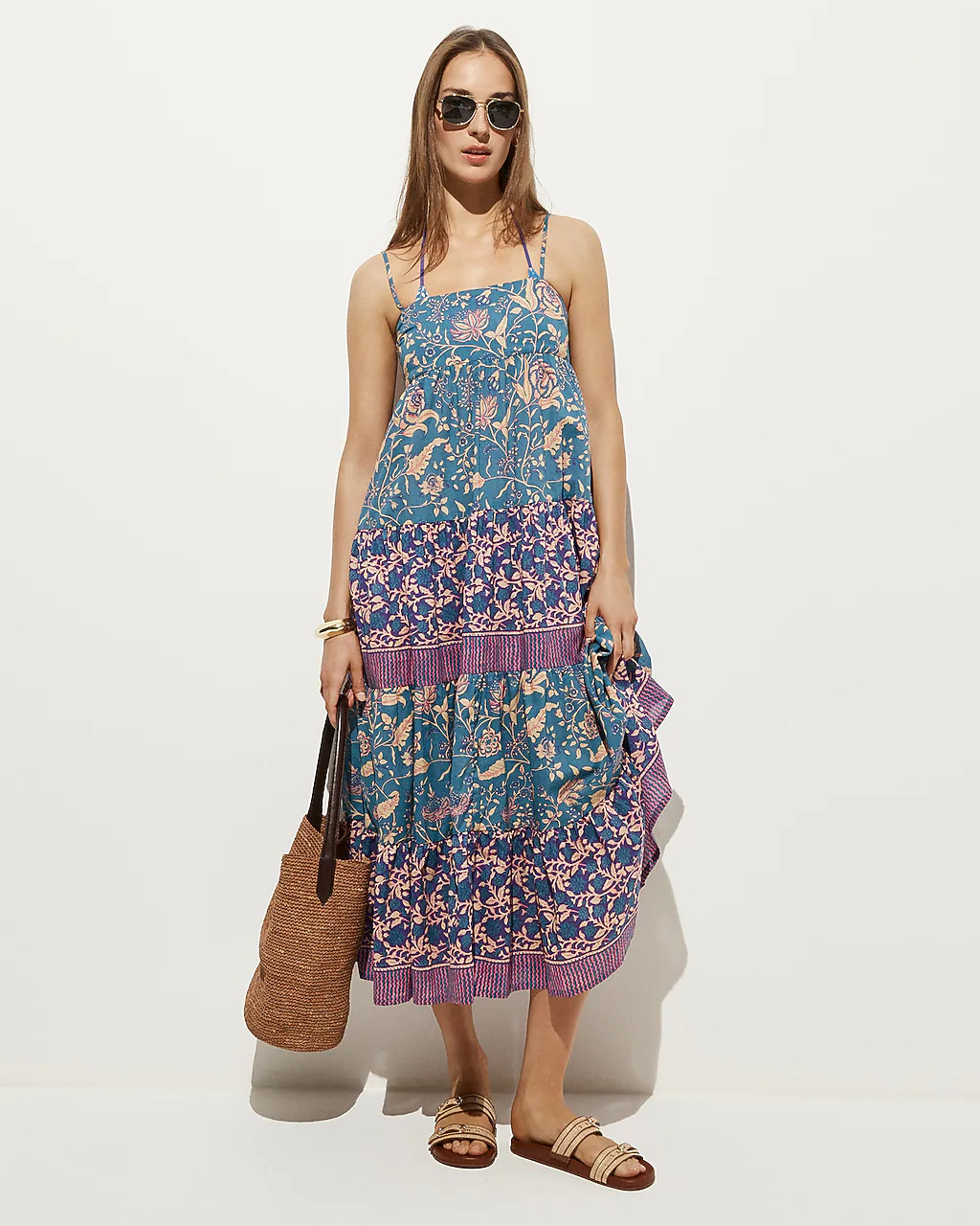 Cotton voile tiered sundress | J. Crew US