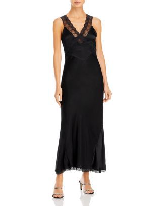 Mendez Lace Trim Slip Dress | Bloomingdale's (US)