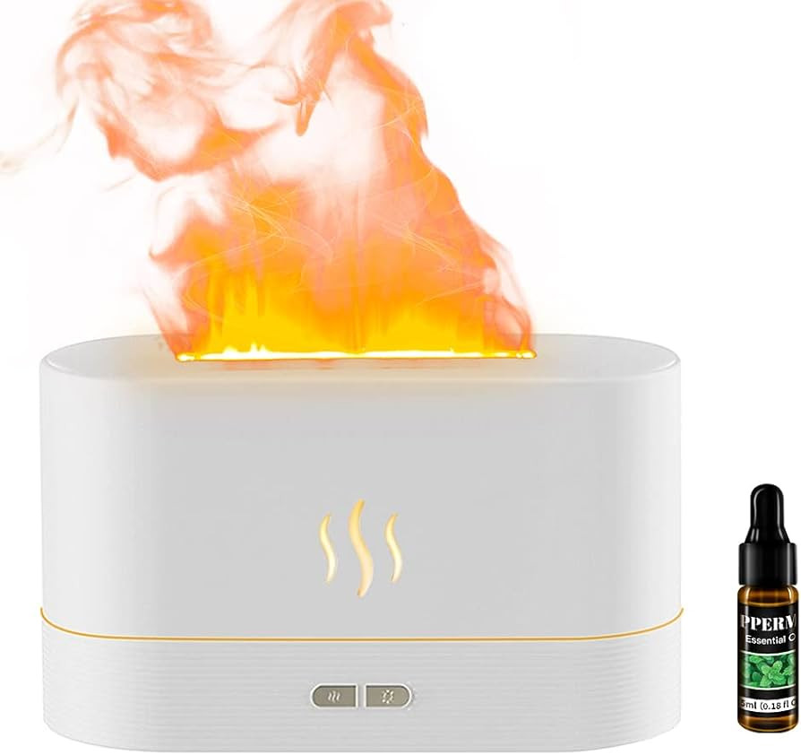 Aroma Diffuser with Flame Light Mist Humidifier Aromatherapy Diffuser with Waterless Auto-Off Pro... | Amazon (US)