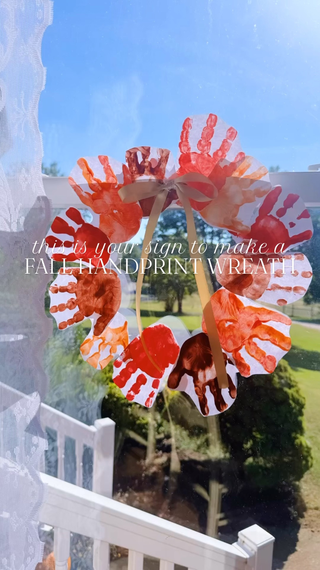 The absolute perfect 🤩 fall 🍂 keepsake 🖼️ piece (that you can use as decor 🎃 every year 🥰) & way to always remember your babies’ 👶🏼 sweet whittle hands!! ✋🏽🎨🫟🍁 Let me know if you make it with your little loves, too!! 🧡🤎❤️ #fallcraftidea #fallhandprintcraft #fallhandprintwreath #fallcrafting #fallcraftswithlittles