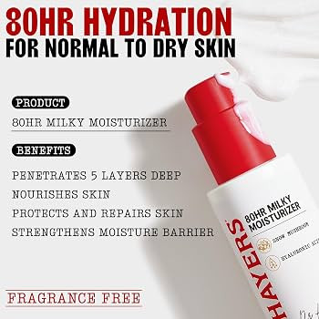 THAYERS 80HR Face Moisturizer, Face Cream with Hyaluronic Acid and Snow Mushroom, Milky Moisturiz... | Amazon (US)