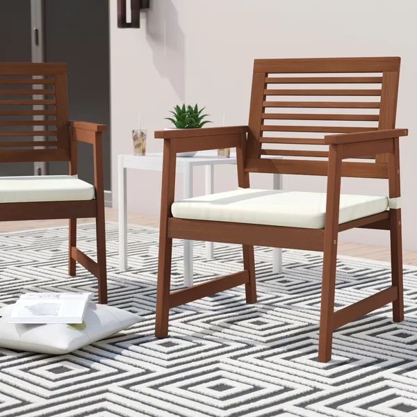 Fina Patio Chairs with Cushions (Set of 2) | Wayfair North America