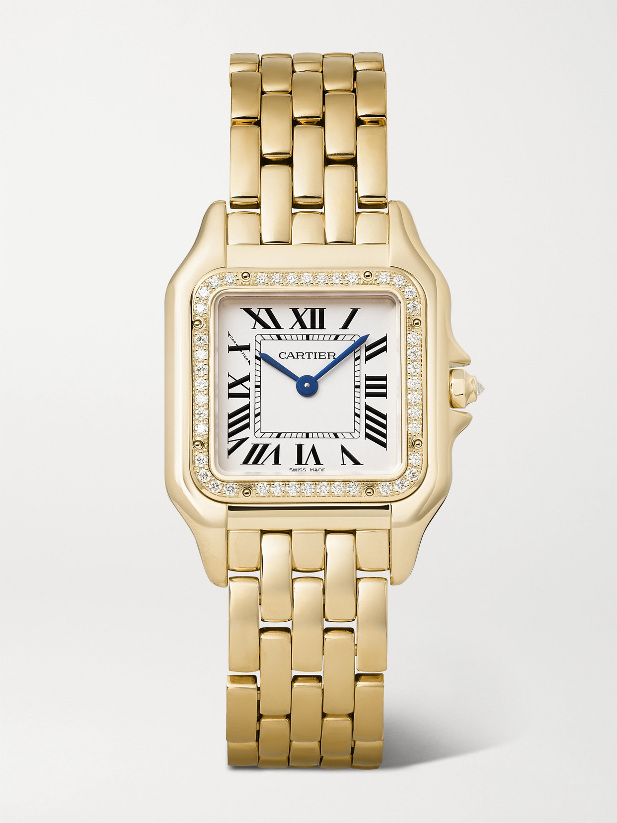 Cartier - Panthère De Cartier Medium 27mm 18-karat Gold And Diamond Watch - One size | NET-A-PORTER (US)
