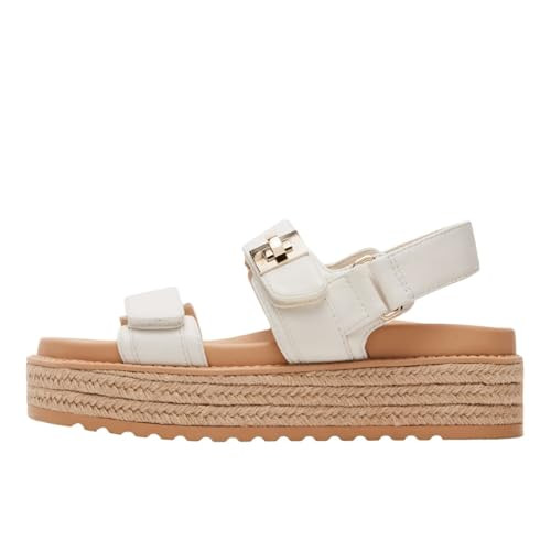 Steve Madden Women's BigMona Sandal, White, 11 | Amazon (US)