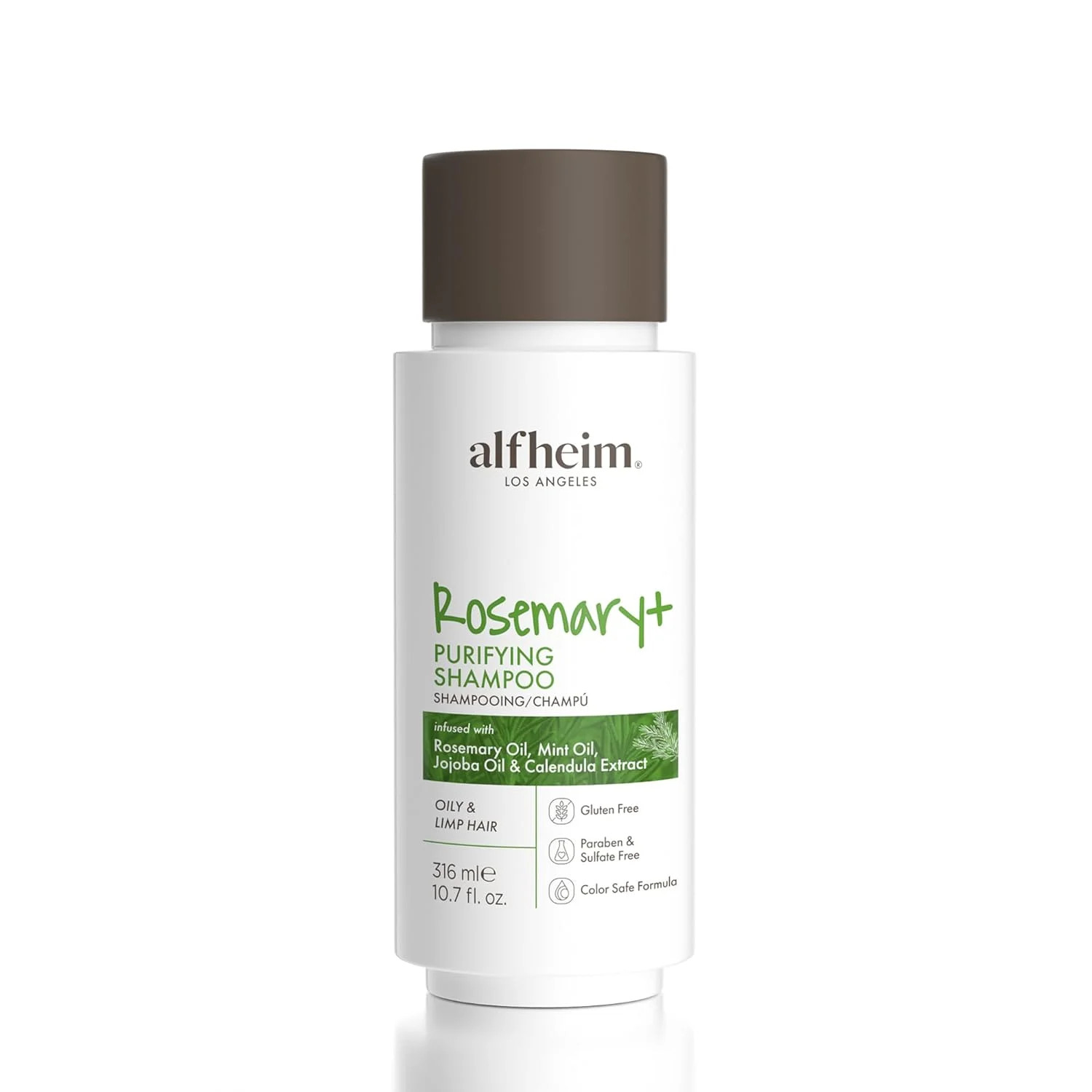 Alfheim Rosemary Purifying Shampoo Gentle Cleansing for Oily Hair & Scalp Balance, Rosemary Oil, ... | Walmart (US)