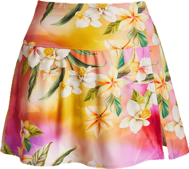 Swim Sense Print High-Waisted Skirted Bottom - Ombre Floral | Boston Proper | Boston Proper