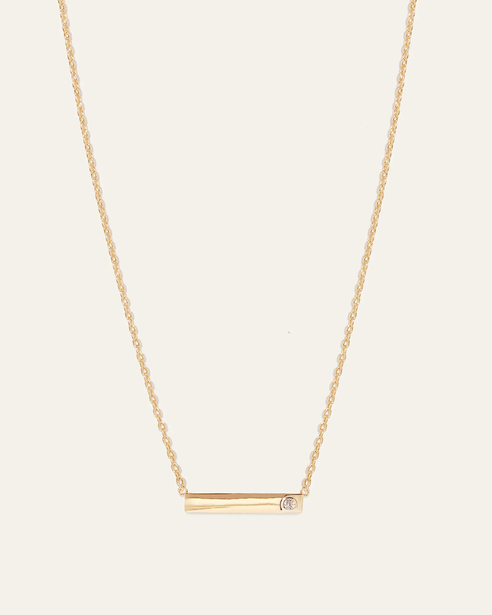 White Sapphire Bar Necklace | Quince