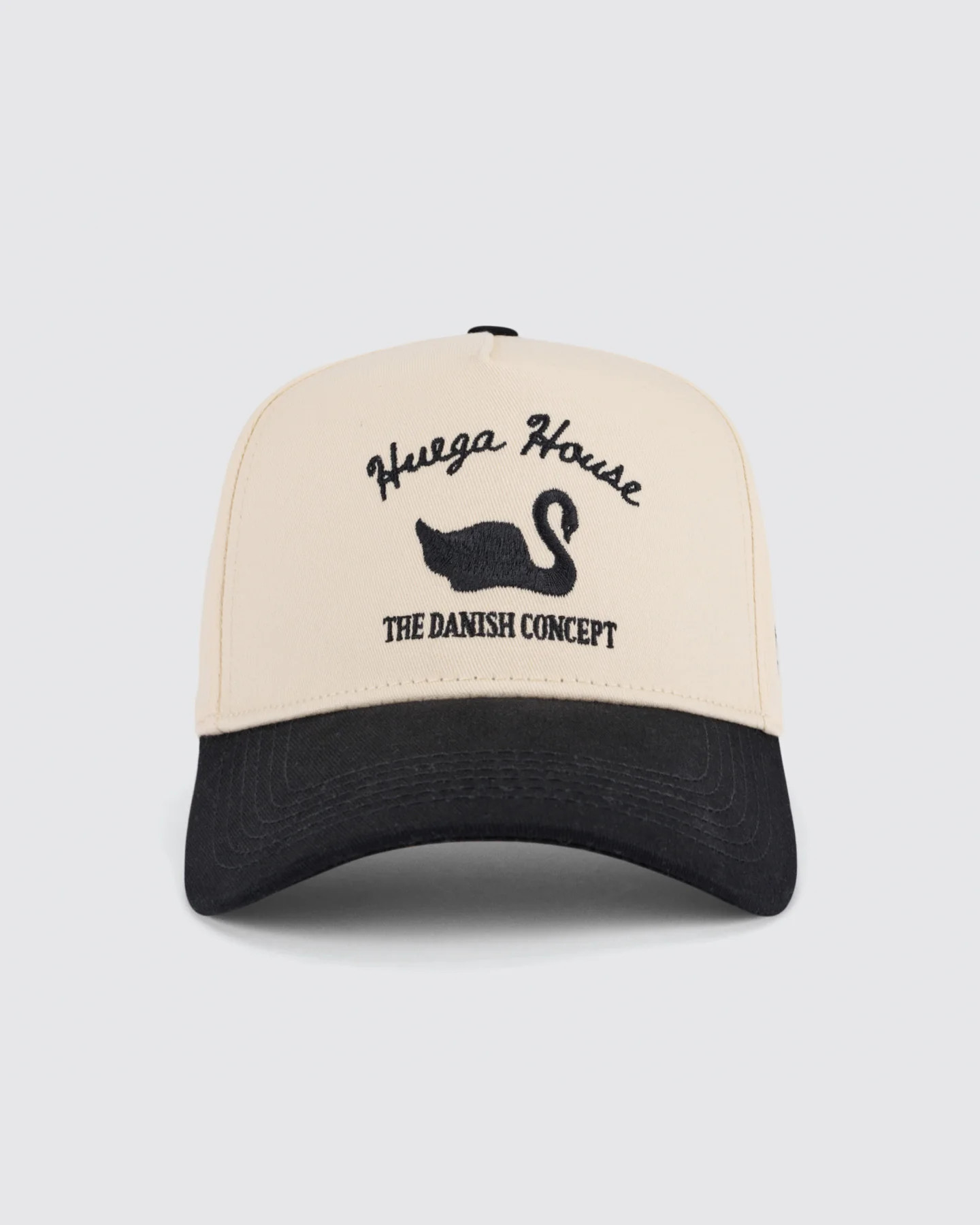 Vintage Swan | Black & Natural Hat | Huega House