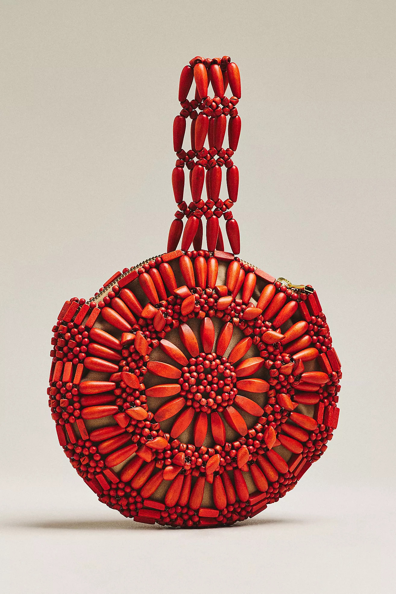Aranaz Flordeliza Wood Bead Satchel | Anthropologie (US)