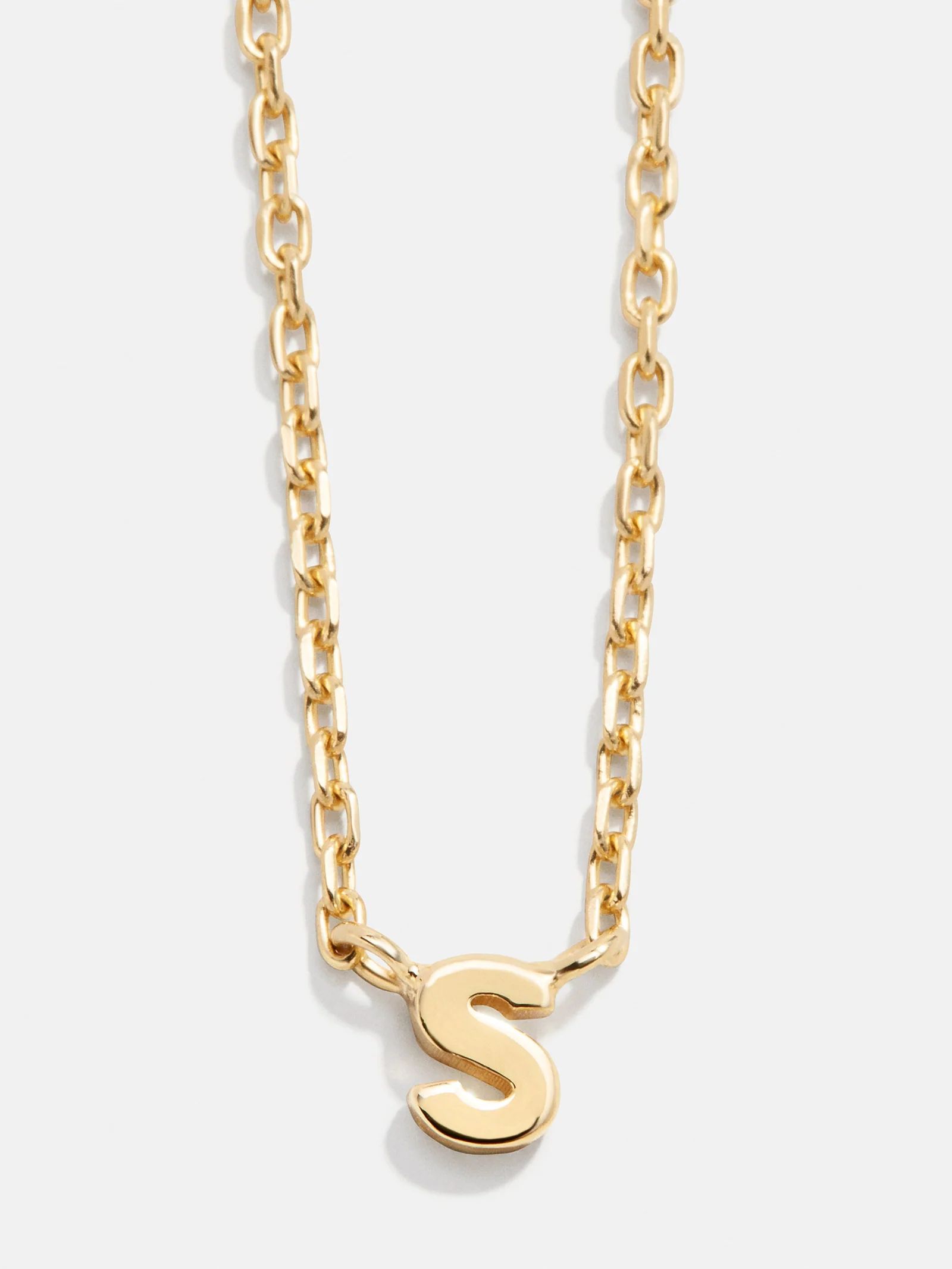 18K Gold Mini Initial Necklace - Gold | BaubleBar (US)
