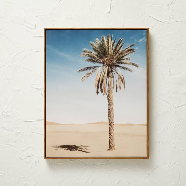 30" x 24" Desert Palm Framed Wall Canvas - Opalhouse™ designed with Jungalow™ | Target