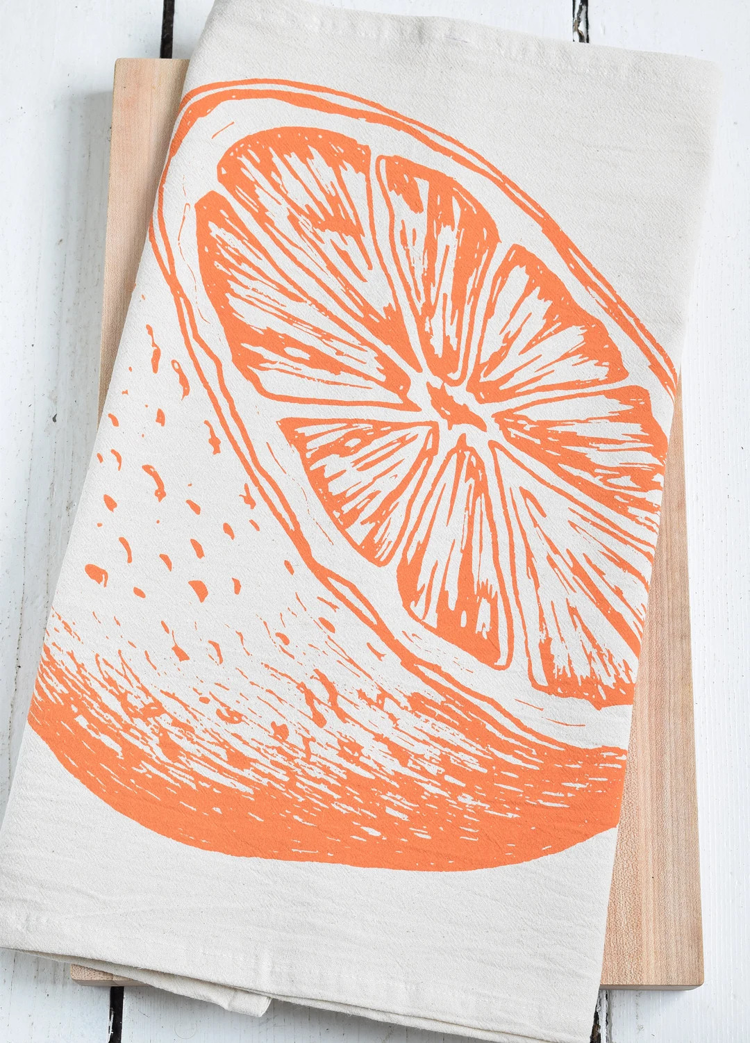 Orange Citrus Tea Towel  Organic Cotton  Fruit Print Dishcloth  Farmhouse Kitchen Decor | Etsy (US)