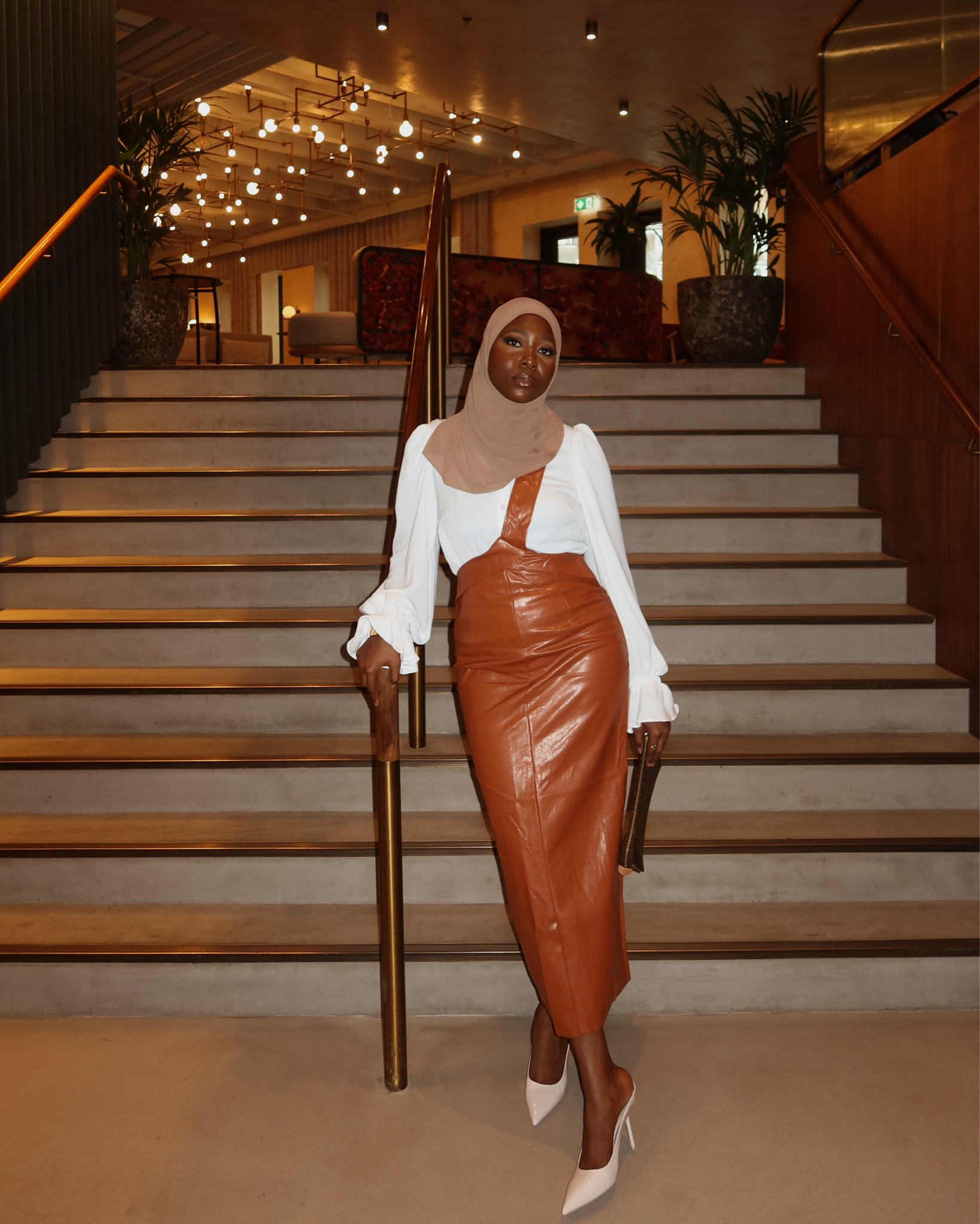 Autumn fashion, white shirt, fall fashion, outfit of the day, brown skirt 

#LTKuk #LTKworkwear #LTKstyletip