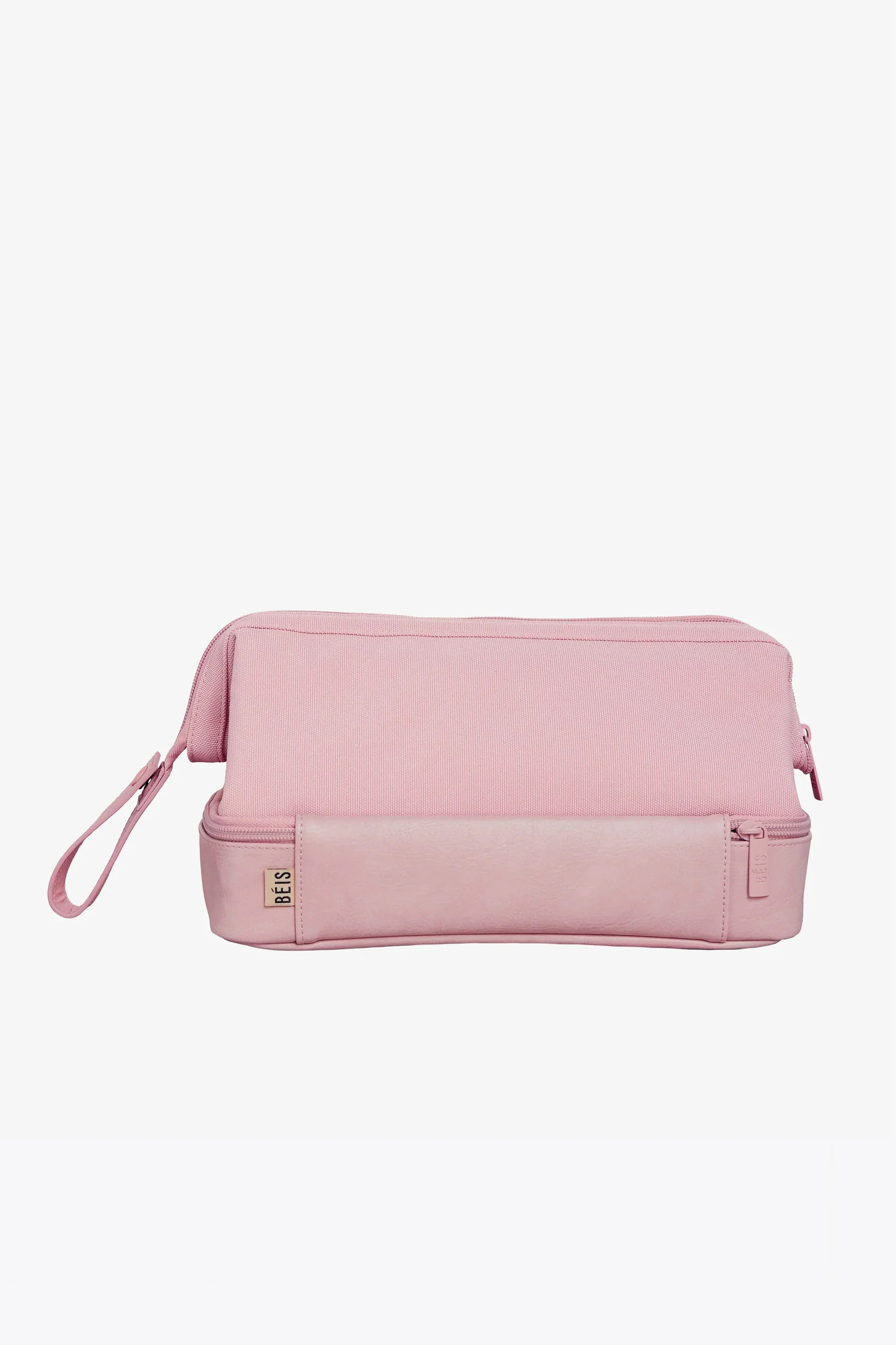 BÉIS 'The Dopp Kit' In Atlas Pink - Pink Travel Toiletry Bag & Toiletry Kit | BEIS