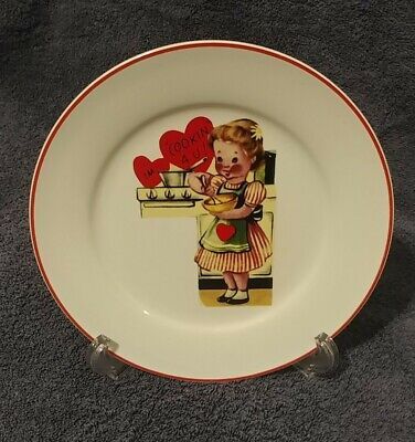 Vintage Style Valentine Plate Ceramic Porcelain Rosanna "I' m Cook in 4 U" | eBay US