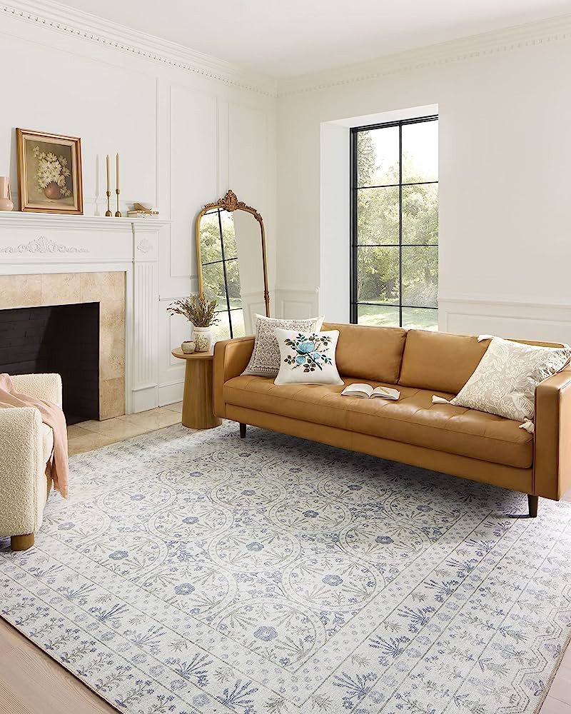 Rifle Paper Co. x Loloi Maison Collection MAO-03 Rosette Ivory 2'-3" x 3'-9" Accent Rug | Amazon (US)