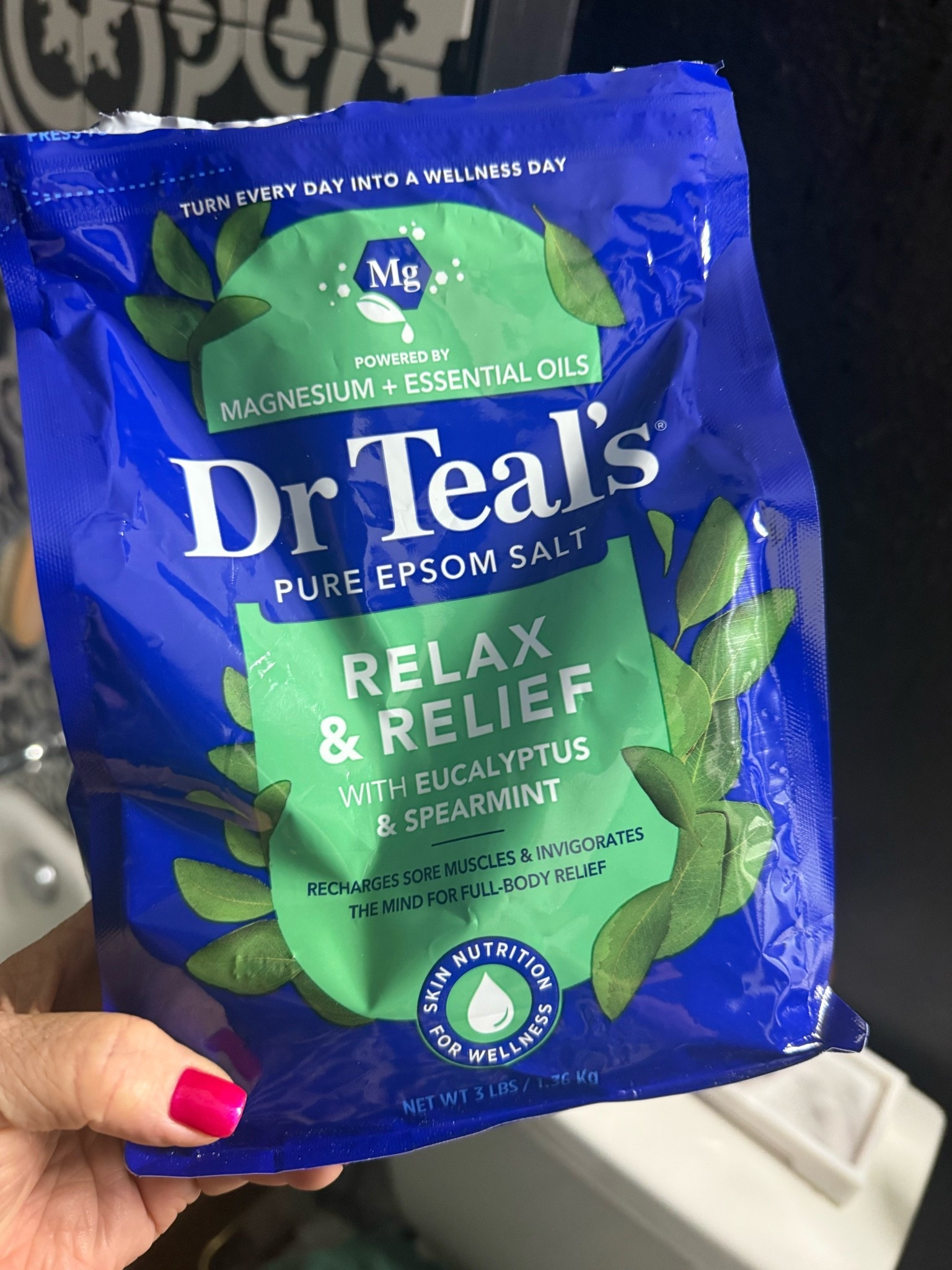 Sometimes self-care isn’t complicated. 💙✨

One of my favorite little rituals after a long day is a hot bath with Dr Teal’s Relax & Relief Epsom Salt. The eucalyptus and spearmint scent instantly makes my bathroom feel like a spa, and there’s just something about soaking tired muscles while taking a moment to slow down and breathe.

As someone who spends long days on my feet, carrying makeup kits, standing behind the chair, and constantly on the go, these baths have become one of my favorite ways to unwind and recharge.

A little hot water.
A little quiet.
A little magnesium.

And suddenly the day feels a whole lot lighter. 🛁💙✨

Do you have a favorite bath ritual? Tell me below! 👇

#DrTeals #EpsomSalt #SelfCare #RelaxAndRelief #BathTime

#LTKselfcare #LTKBeauty #LTKdayinmylife