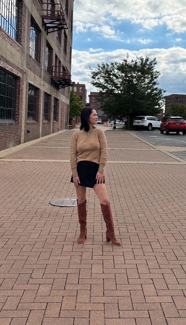 Fall is about cozy sweaters, knee high suede boots and a cute skirt! 

#LTKSeasonal #LTKStyleTip