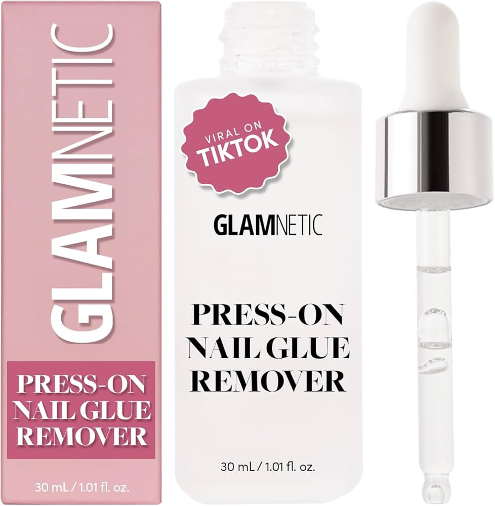 Glamnetic Press On Nail Remover | Odorless, No Acetone, Gentle Press-On Nail Remover Serum for Fa... | Amazon (US)